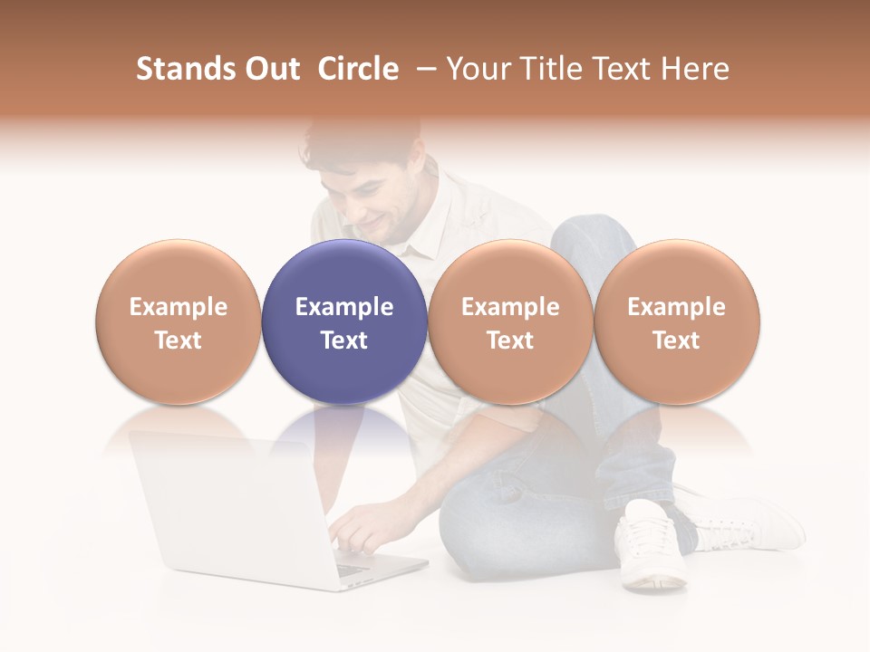 Young  Working PowerPoint Template