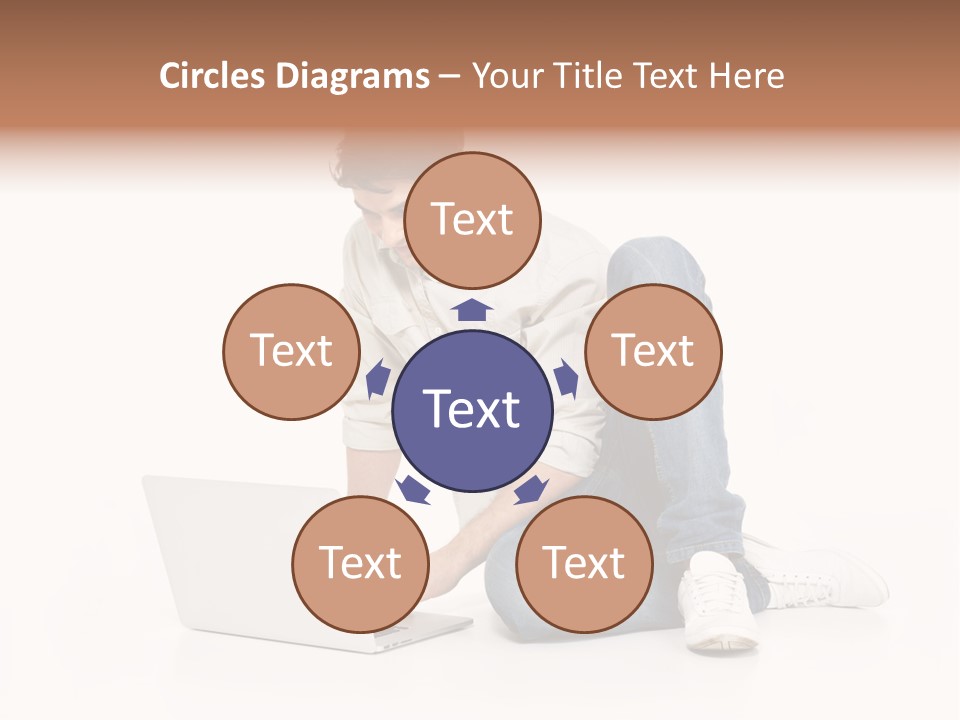 Young  Working PowerPoint Template