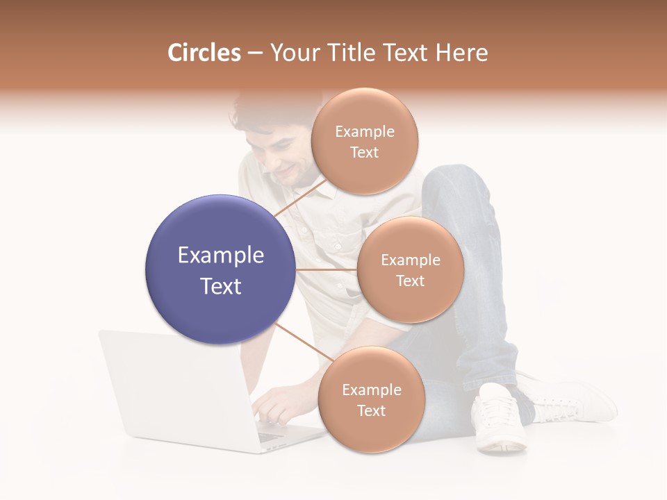 Young  Working PowerPoint Template