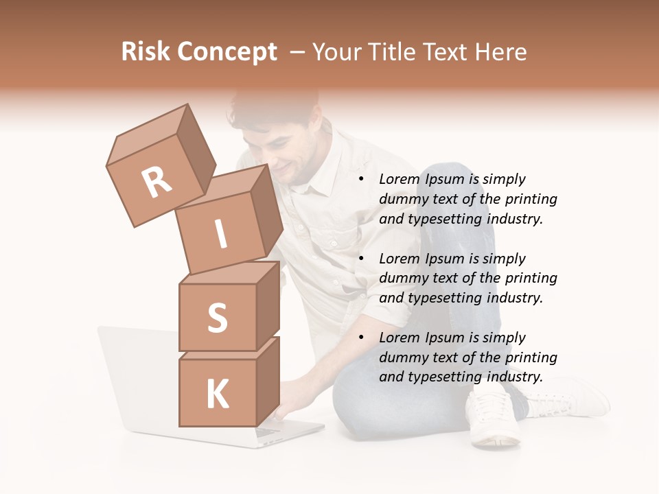 Young  Working PowerPoint Template