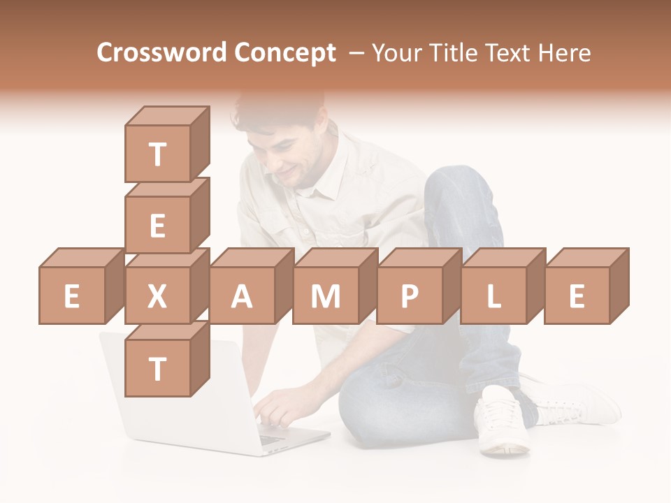 Young  Working PowerPoint Template