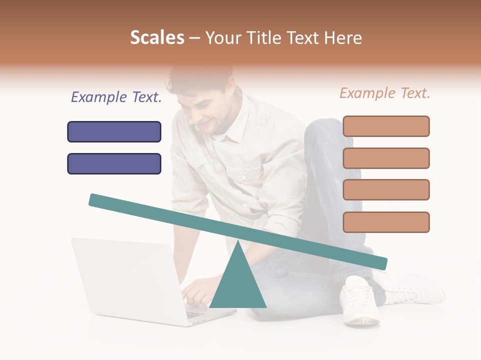 Young  Working PowerPoint Template