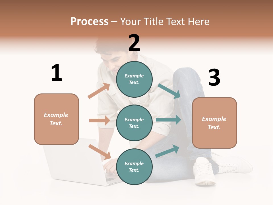 Young  Working PowerPoint Template