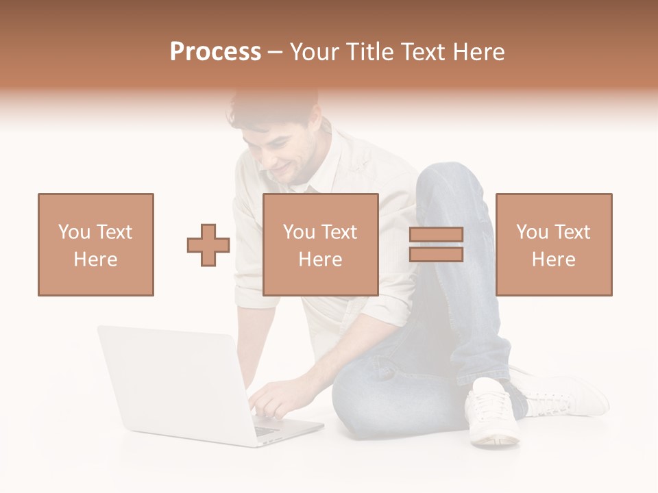 Young  Working PowerPoint Template