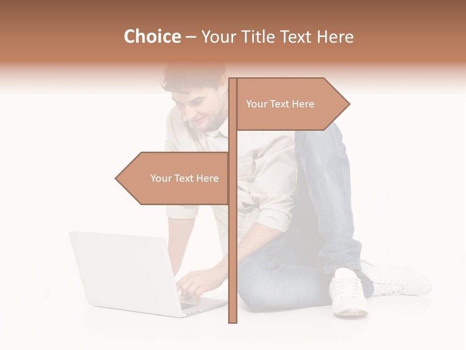 Young  Working PowerPoint Template