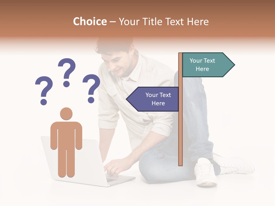 Young  Working PowerPoint Template