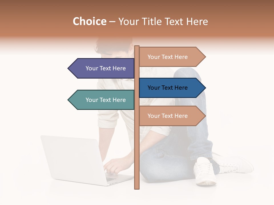 Young  Working PowerPoint Template