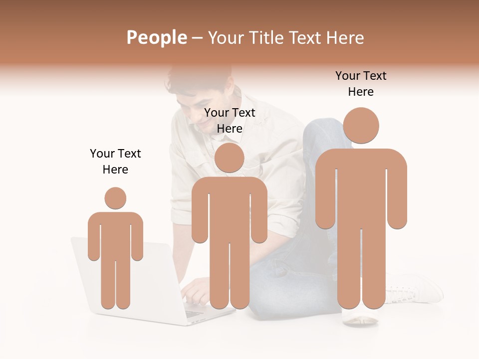 Young  Working PowerPoint Template