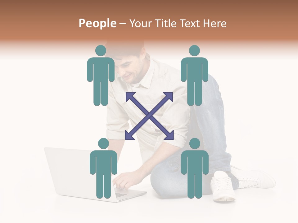 Young  Working PowerPoint Template