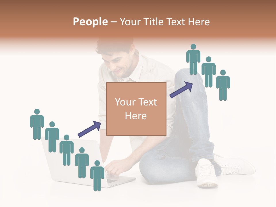 Young  Working PowerPoint Template