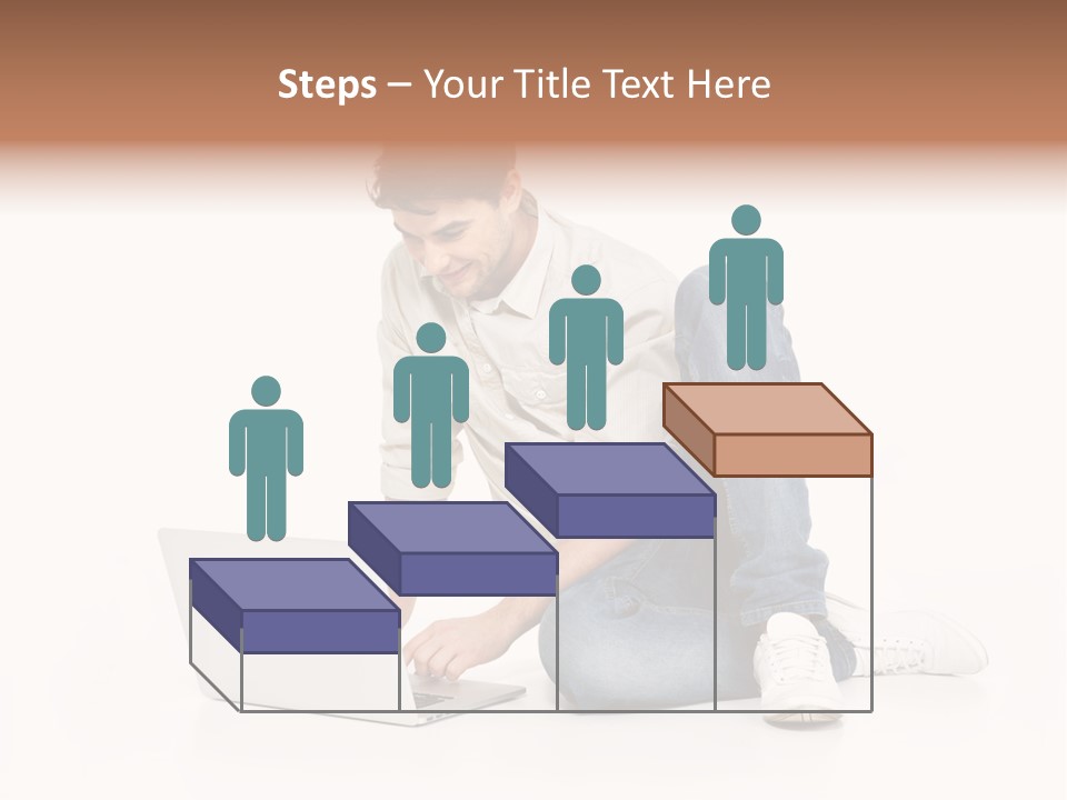 Young  Working PowerPoint Template