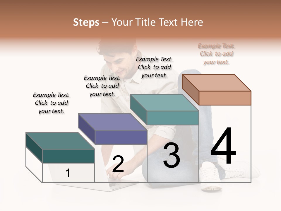 Young  Working PowerPoint Template
