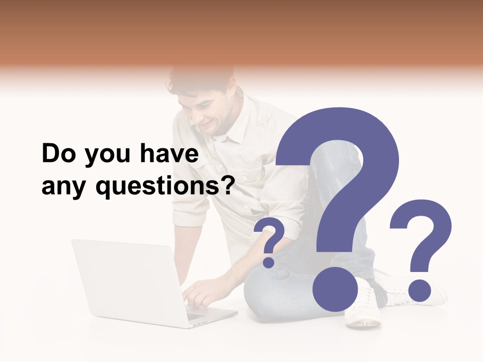 Young  Working PowerPoint Template