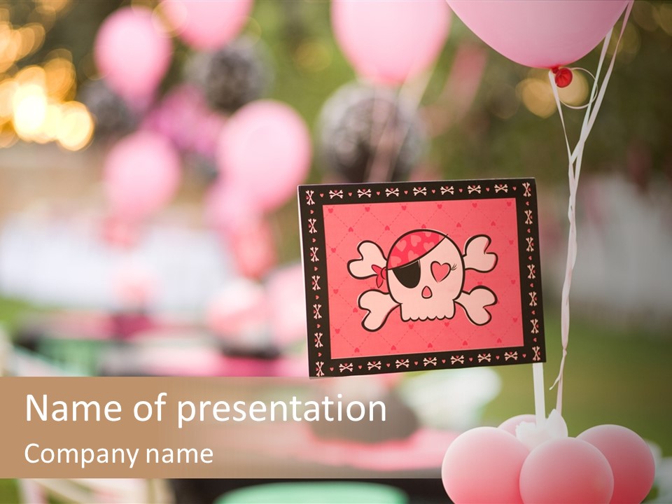 Party Theme Party Themed Party PowerPoint Template
