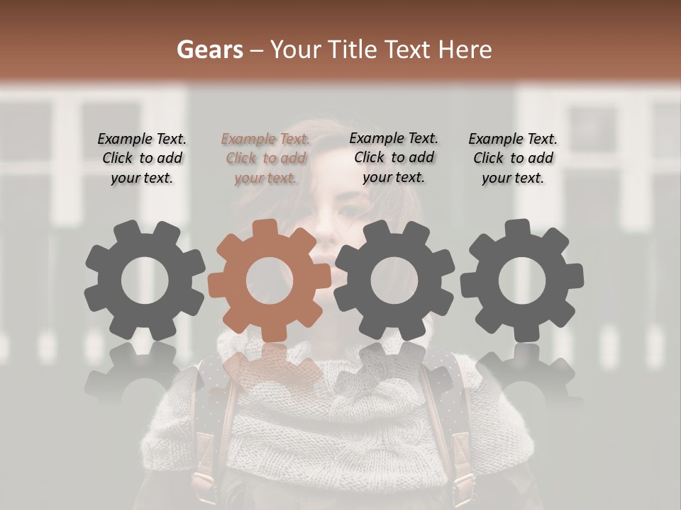 Yellow Sensual Girl PowerPoint Template