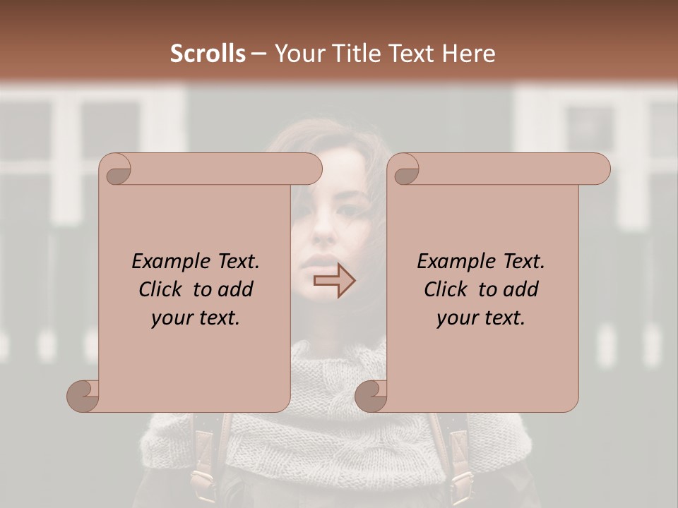 Yellow Sensual Girl PowerPoint Template