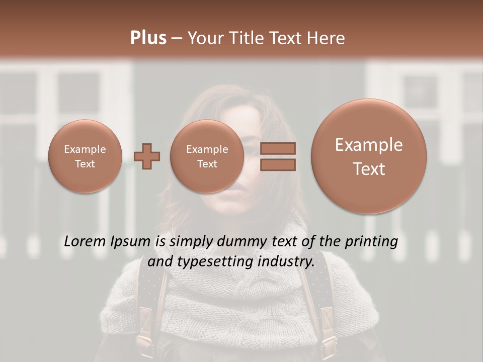 Yellow Sensual Girl PowerPoint Template