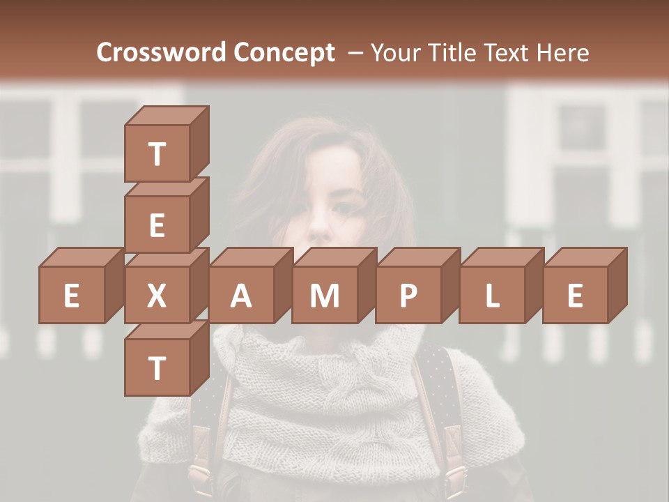 Yellow Sensual Girl PowerPoint Template