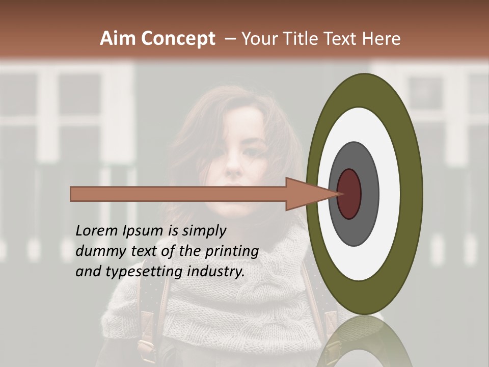 Yellow Sensual Girl PowerPoint Template