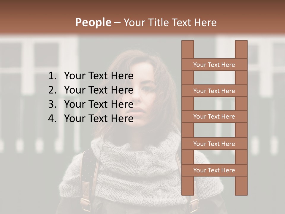 Yellow Sensual Girl PowerPoint Template