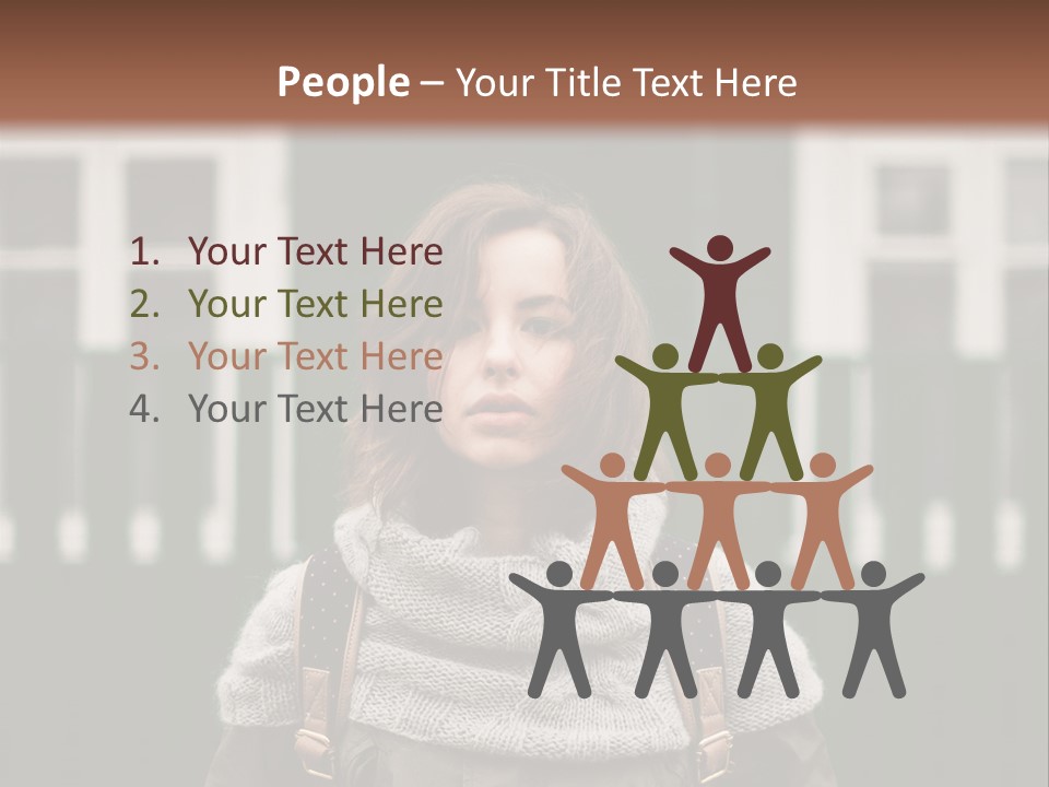 Yellow Sensual Girl PowerPoint Template