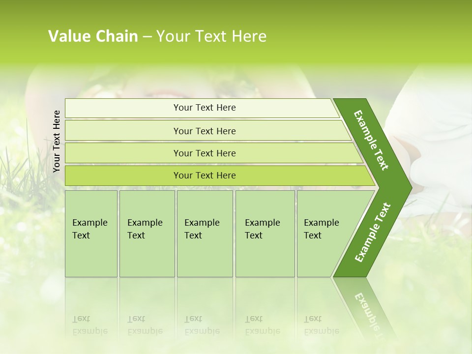 Two Children Laying In The Grass With Their Mouths Open PowerPoint Template
