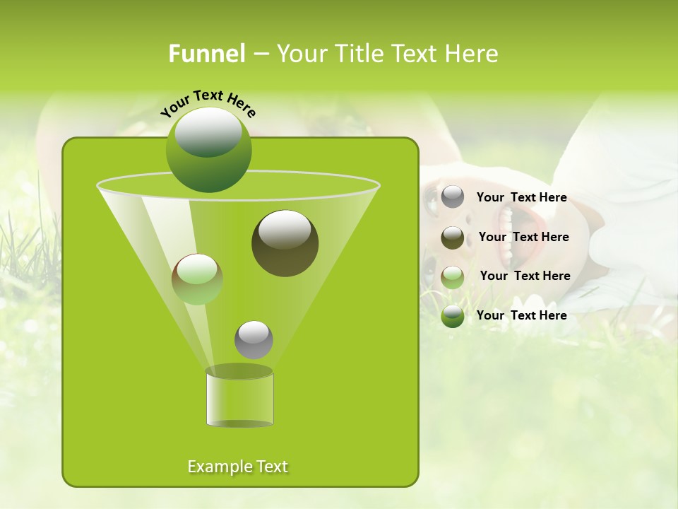 Two Children Laying In The Grass With Their Mouths Open PowerPoint Template