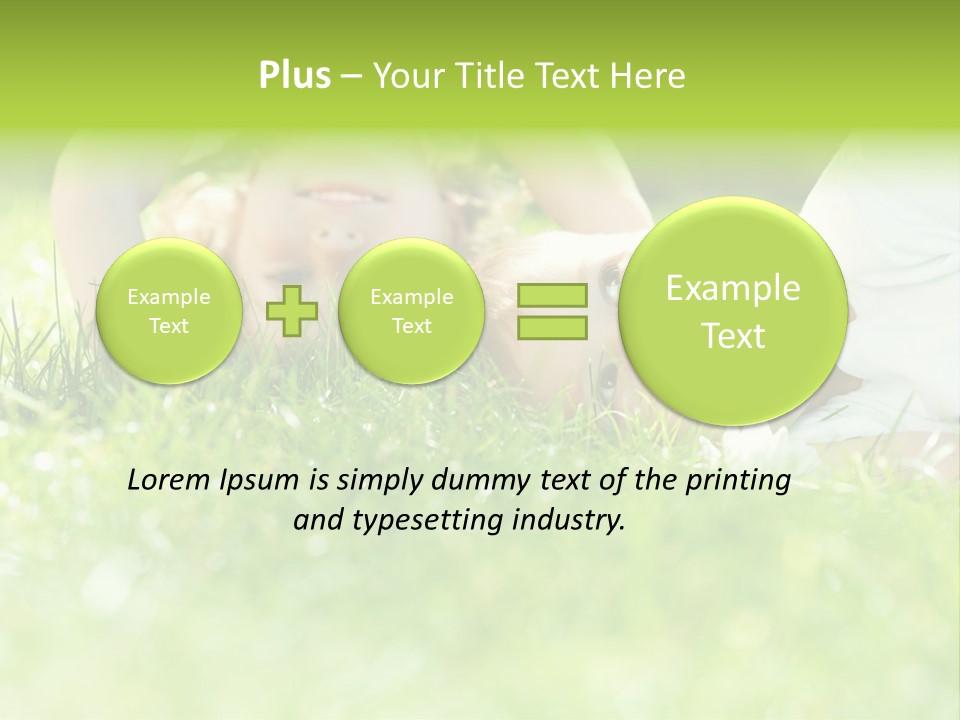 Two Children Laying In The Grass With Their Mouths Open PowerPoint Template
