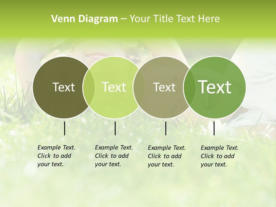 Two Children Laying In The Grass With Their Mouths Open PowerPoint Template