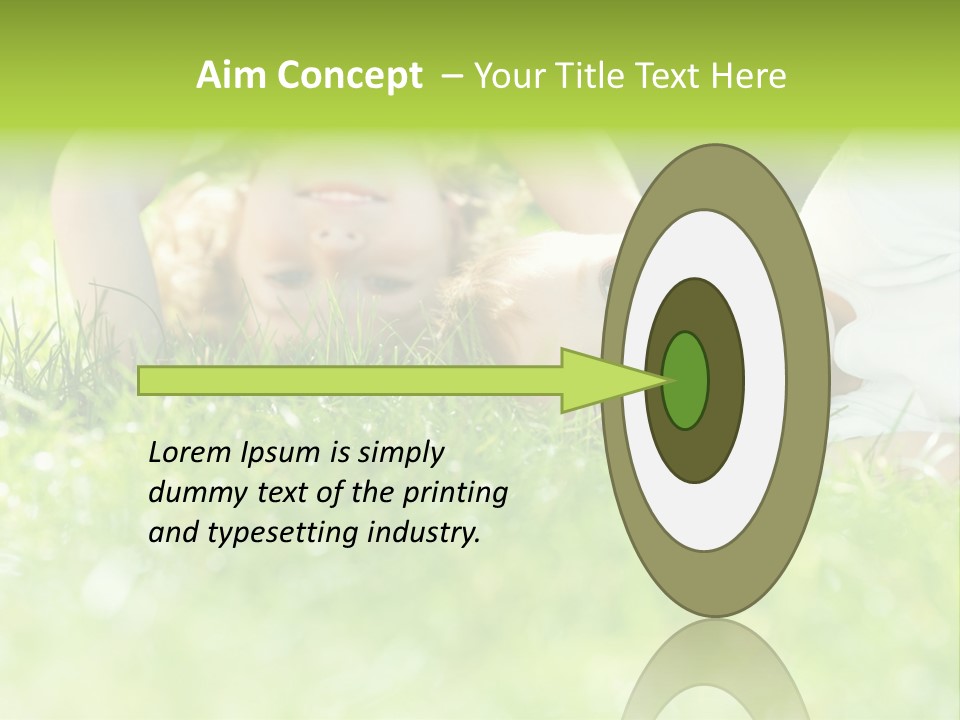 Two Children Laying In The Grass With Their Mouths Open PowerPoint Template