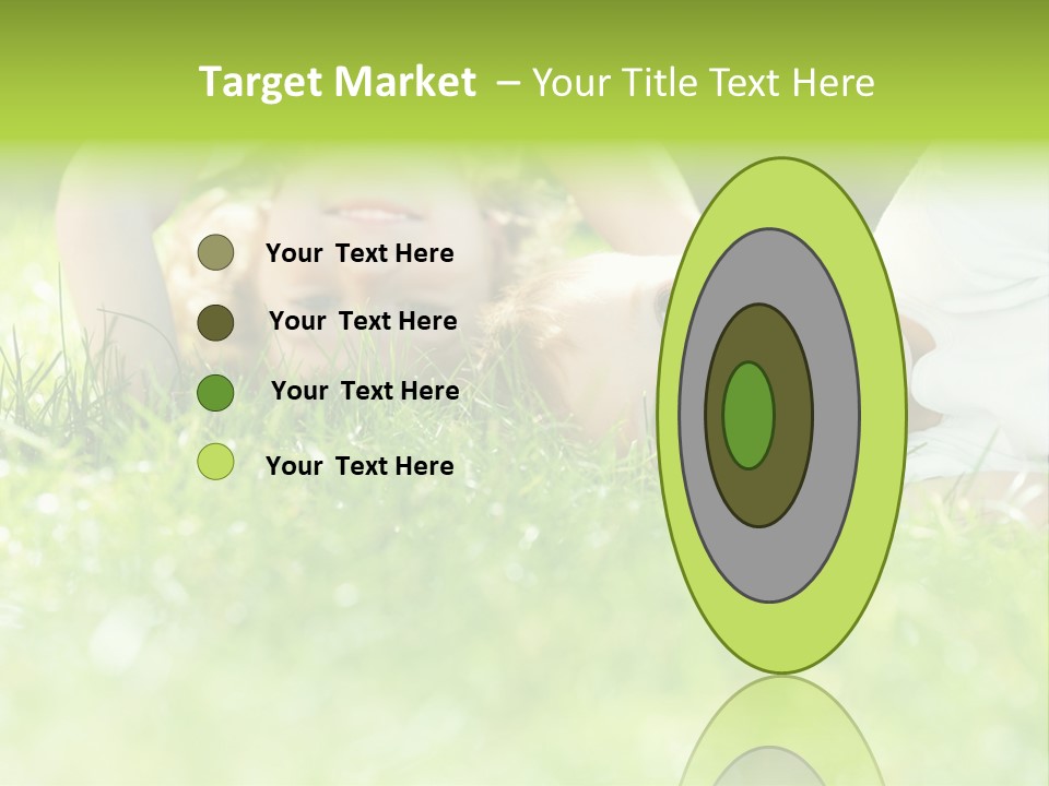 Two Children Laying In The Grass With Their Mouths Open PowerPoint Template