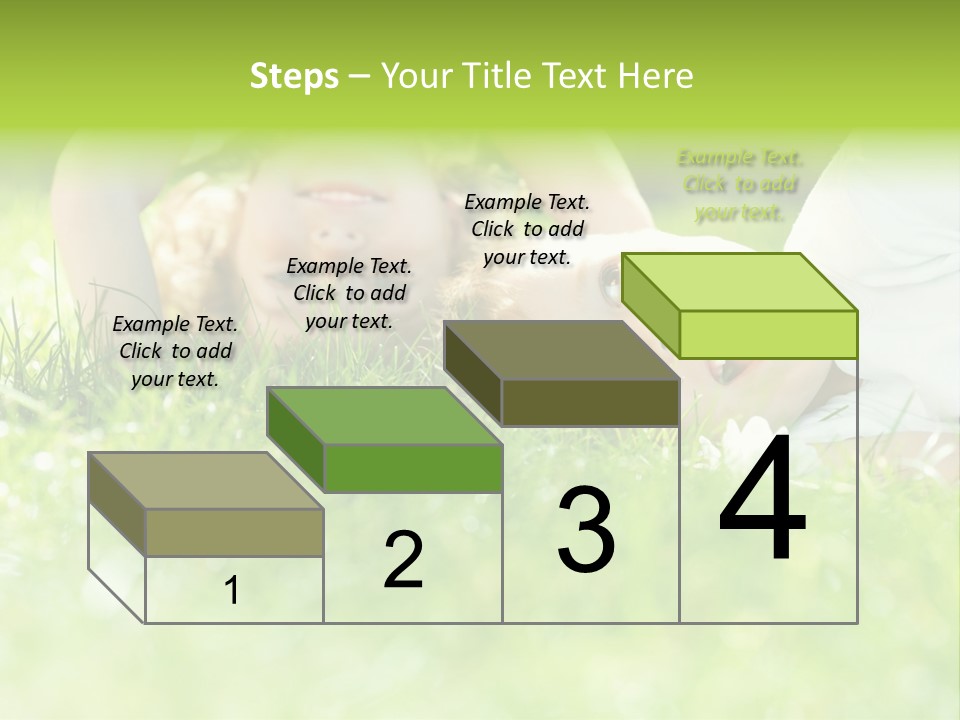 Two Children Laying In The Grass With Their Mouths Open PowerPoint Template