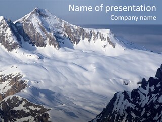 Altitude Mountain Cliff PowerPoint Template