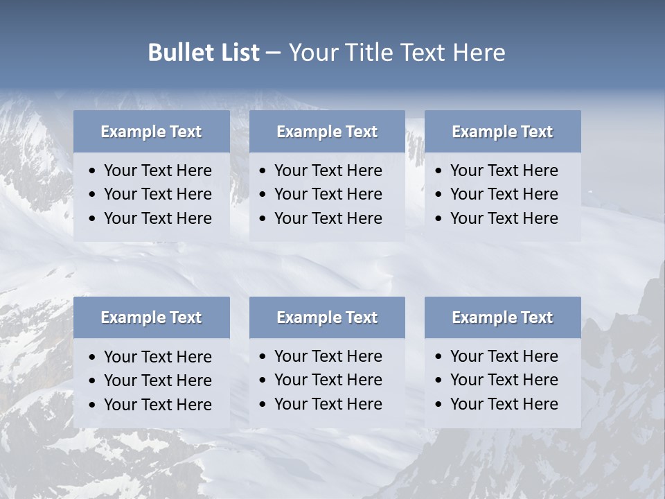 Altitude Mountain Cliff PowerPoint Template