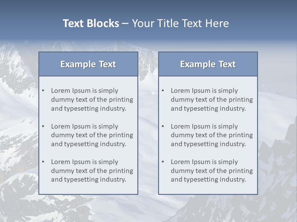 Altitude Mountain Cliff PowerPoint Template