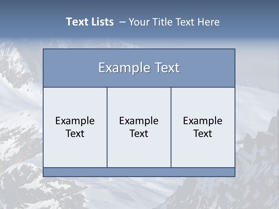 Altitude Mountain Cliff PowerPoint Template