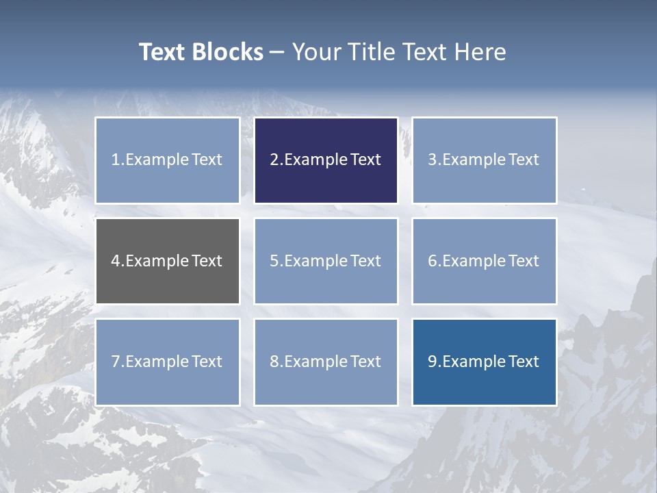 Altitude Mountain Cliff PowerPoint Template