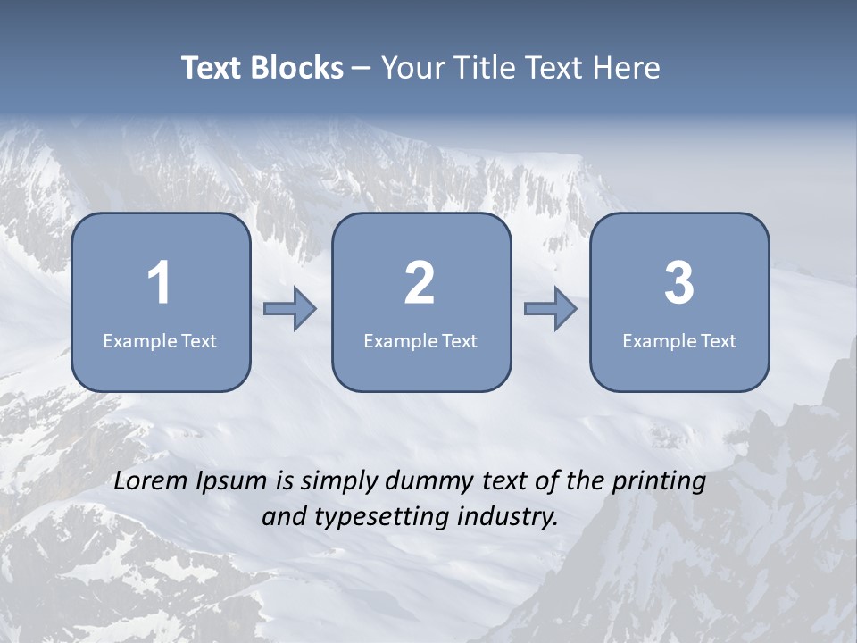 Altitude Mountain Cliff PowerPoint Template