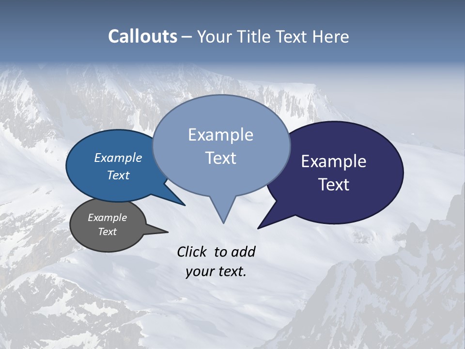 Altitude Mountain Cliff PowerPoint Template