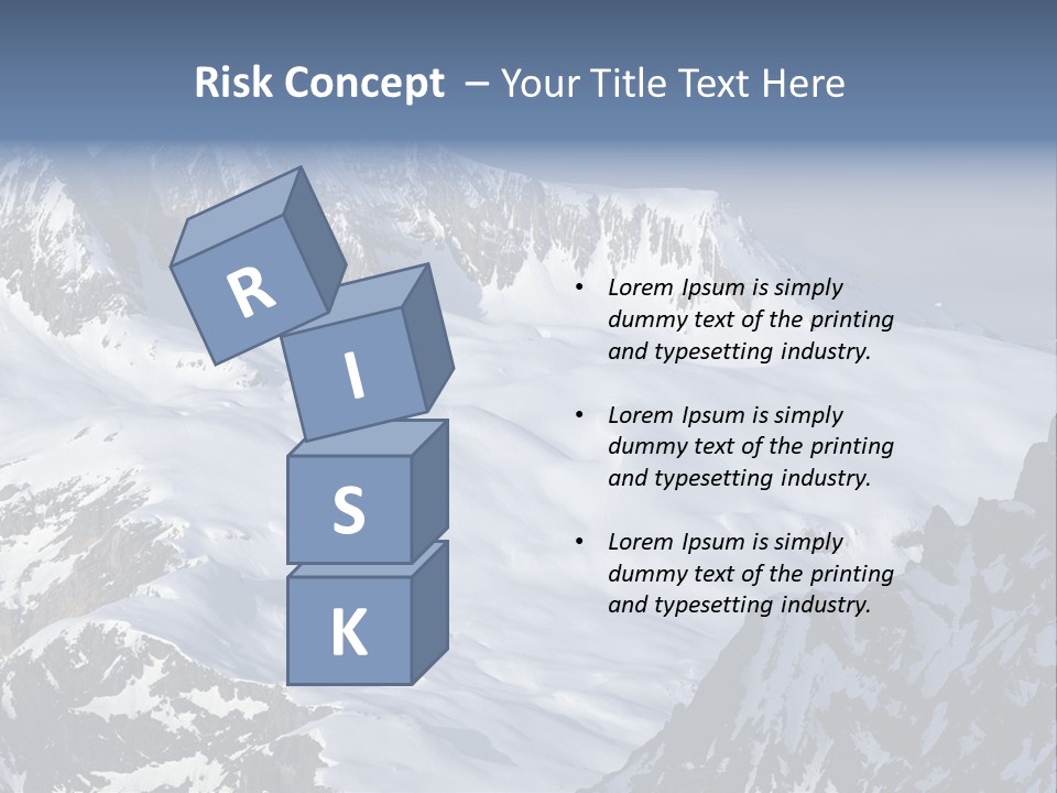 Altitude Mountain Cliff PowerPoint Template