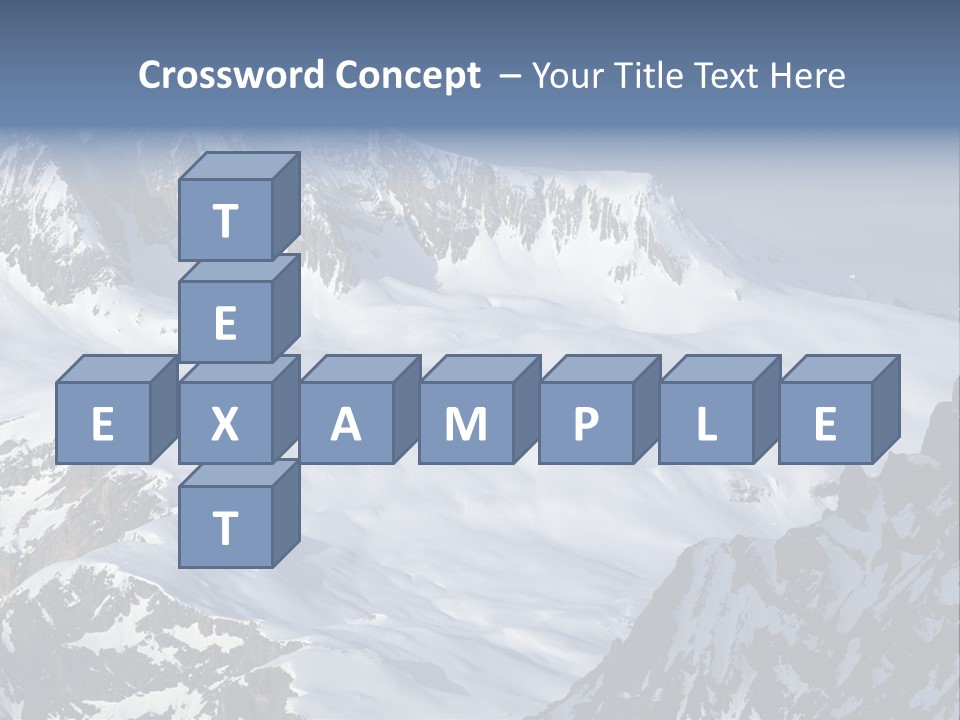 Altitude Mountain Cliff PowerPoint Template