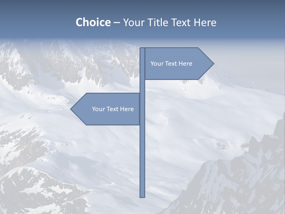 Altitude Mountain Cliff PowerPoint Template