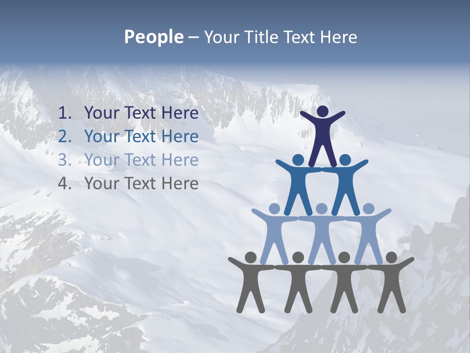Altitude Mountain Cliff PowerPoint Template