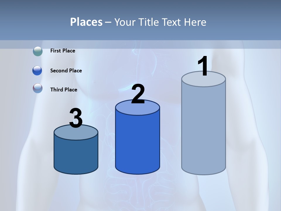 Isolated Pain Organ PowerPoint Template