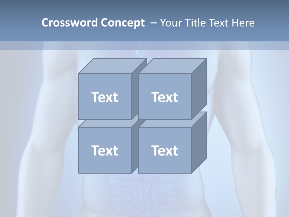 Isolated Pain Organ PowerPoint Template