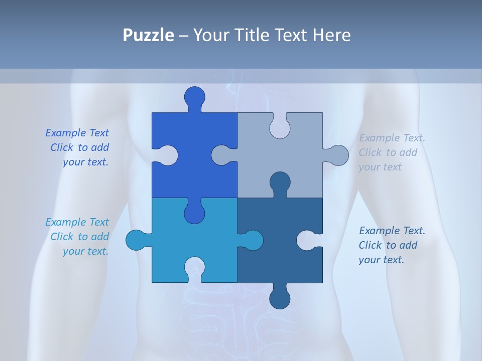 Isolated Pain Organ PowerPoint Template