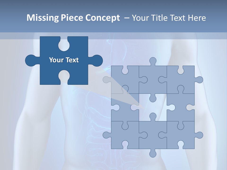 Isolated Pain Organ PowerPoint Template