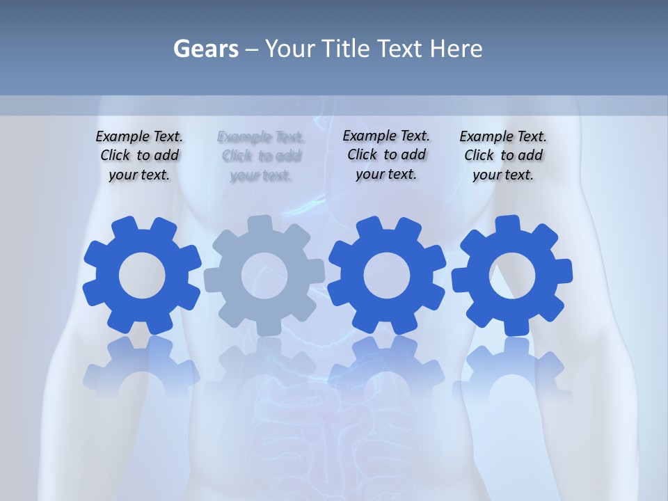 Isolated Pain Organ PowerPoint Template