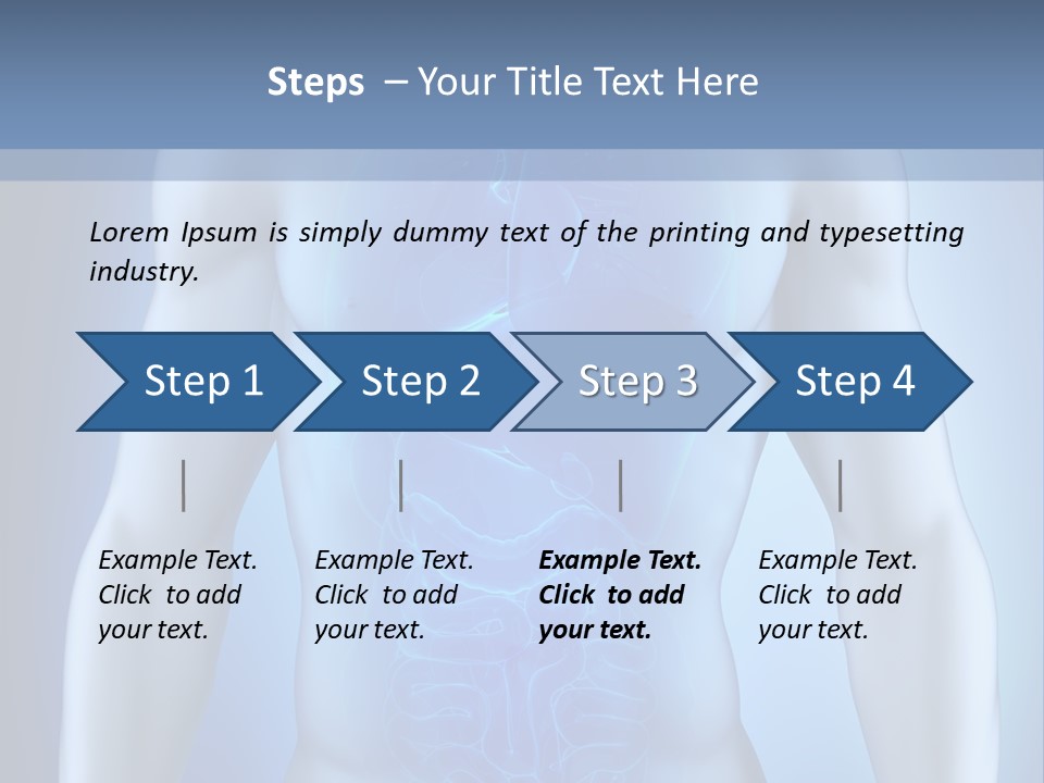 Isolated Pain Organ PowerPoint Template