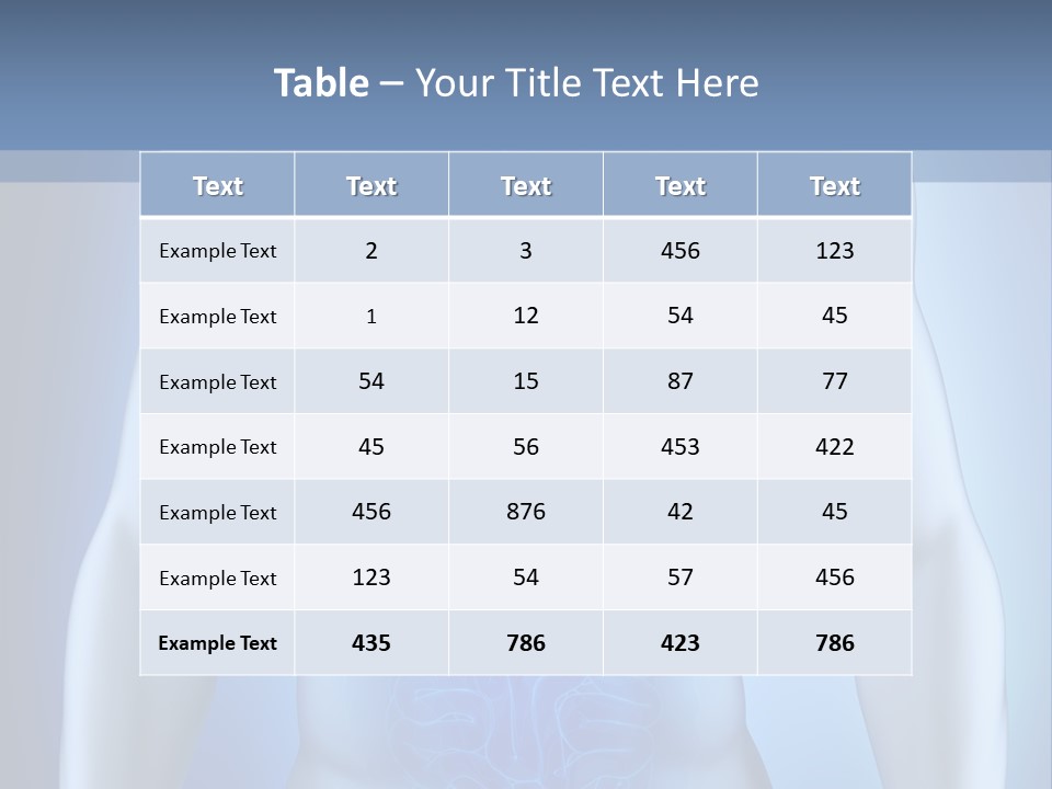 Isolated Pain Organ PowerPoint Template